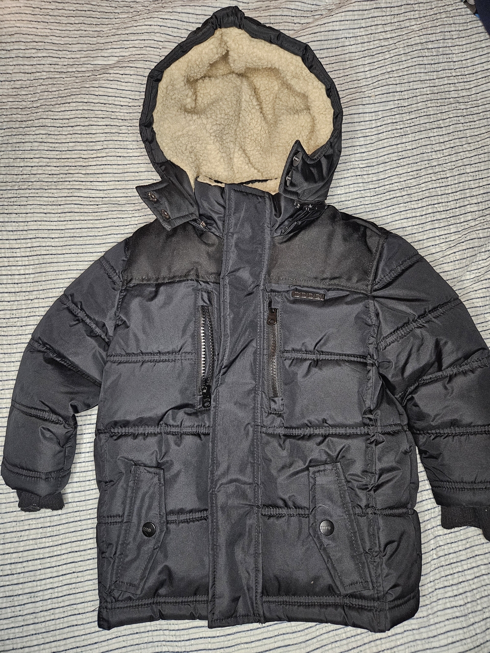 Coogl Kids Winter Puffer Coat With Removable Hood 3T